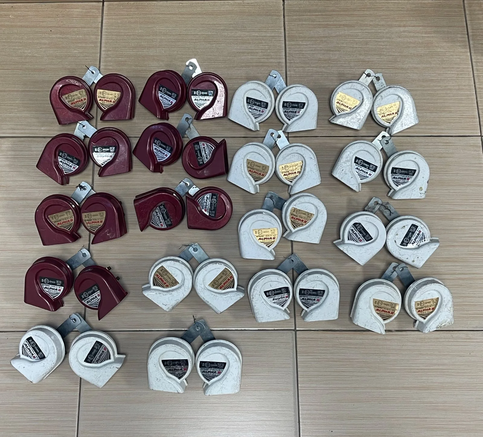 Ex-Japan Loud Harrier Horns — Mitsuba Alpha II (Pair)