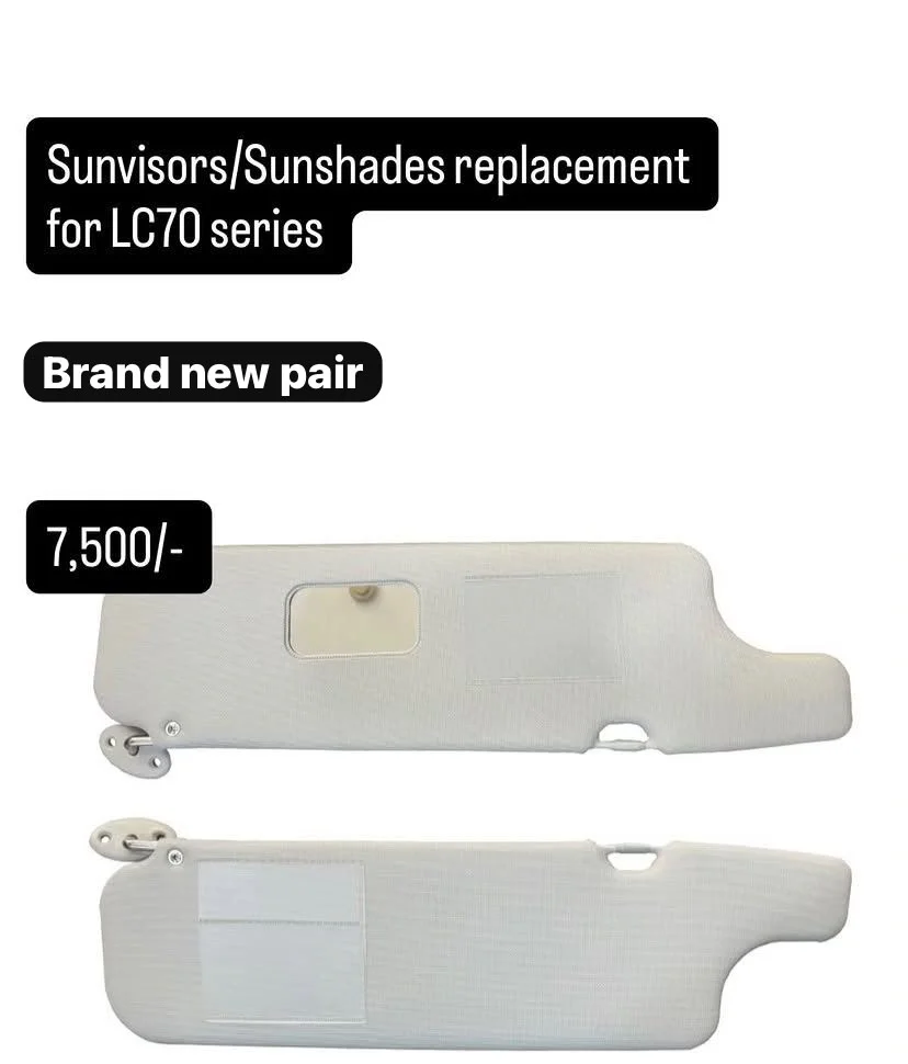 Sunvisors/Sunshades Replacement — LC70 Series
